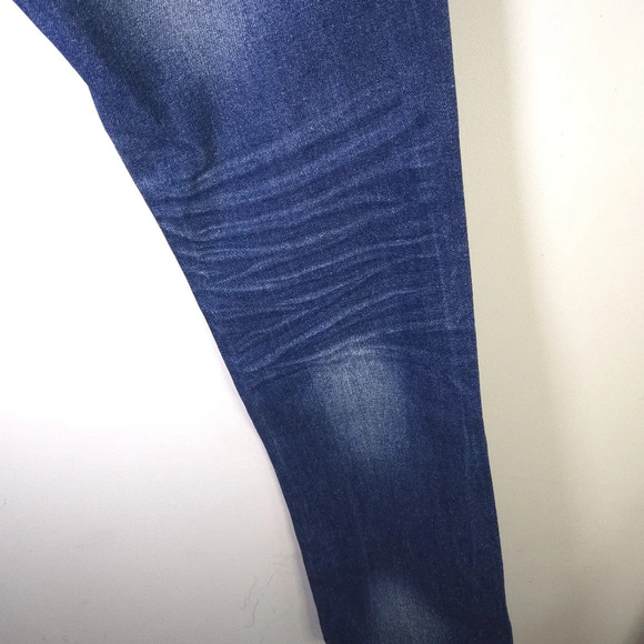 CJ Black Premium Low Rise‎ Slim Straight Denim Jeans Leather Accents Size 28x30 - Picture 3 of 10